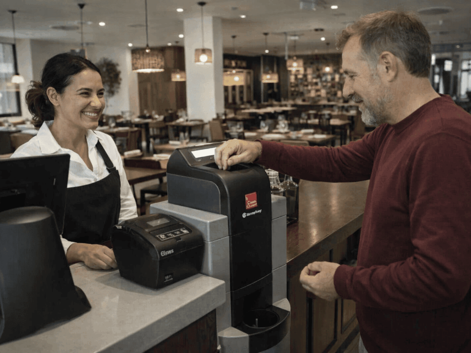 Máquinas de cobro automático para bares y restaurantes